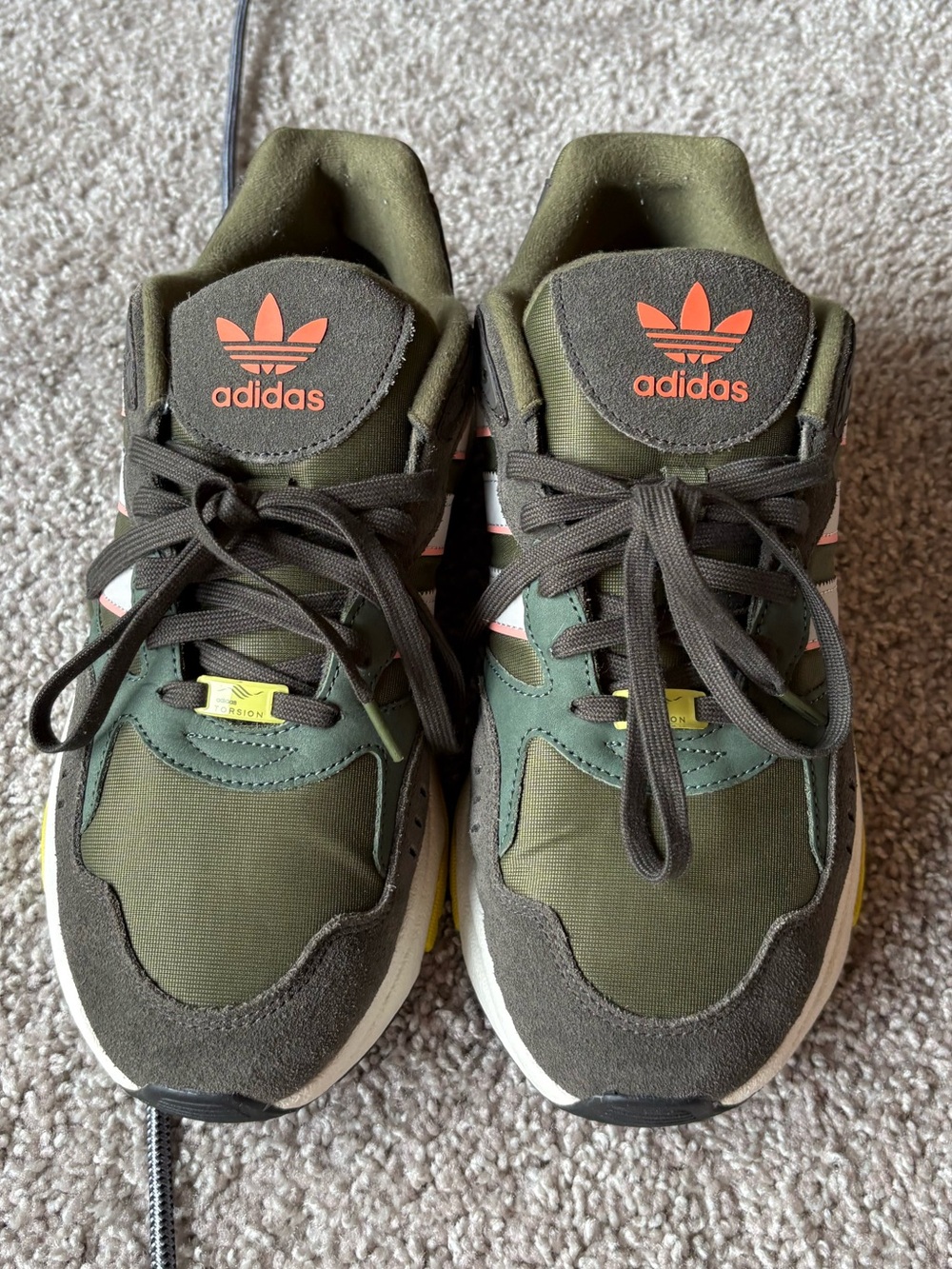Adidas Retropy F90 Focus Olive Green sz 12